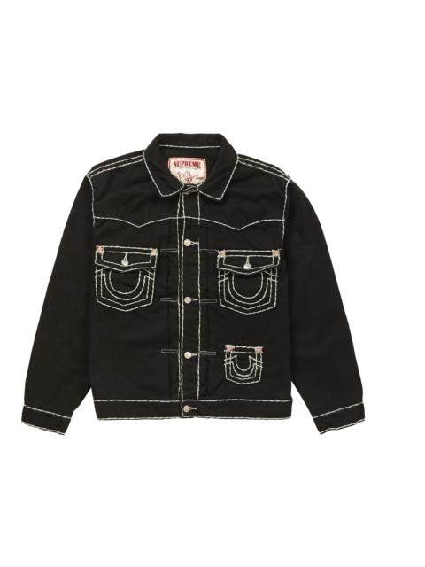Supreme True Religion Denim Trucker Jacket Black