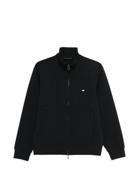 zip mock-neck sweatshirt