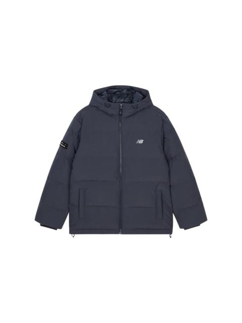 New Balance Logo Puffer Jacket 'Navy' AMJ33339-ECL