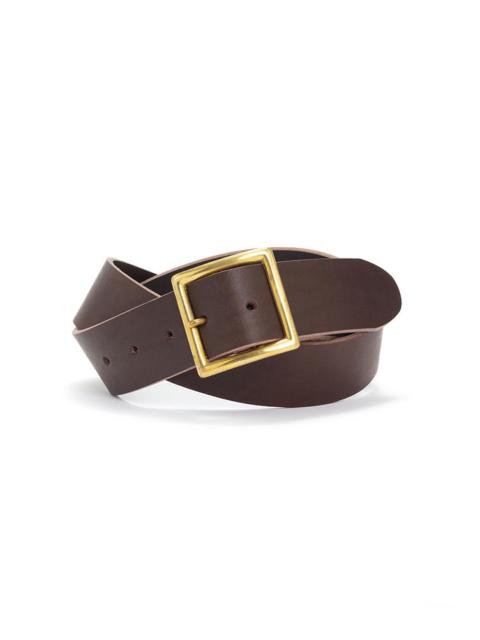 PLAIN BELT 40MM DK.BROWN