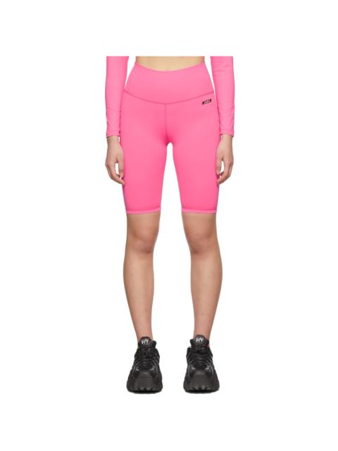 Pink Micro Logo Bike Shorts