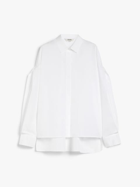 MARIKA Comfort-fit cotton poplin shirt