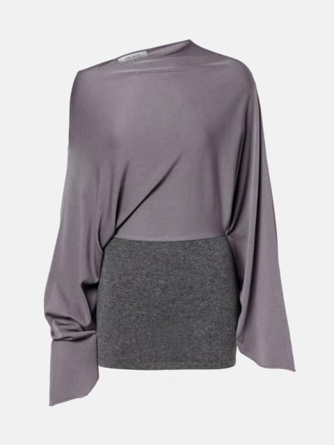 Slouchy jersey minidress