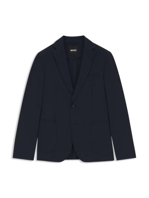 PACKABLE SLIM-FIT BLAZER IN WATER-REPELLENT STRETCH FABRIC