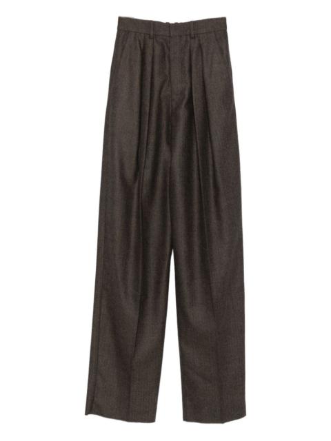 pleated cotton trousers