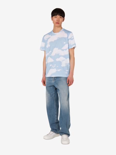 ORGANIC COTTON JERSEY T-SHIRT ARCHIVE CLOUDS