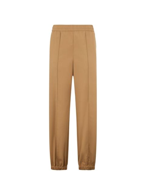 elastic-waistband trousers