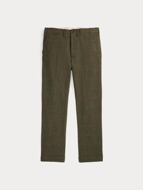 Windowpane Wool Tweed Officer’s Pant