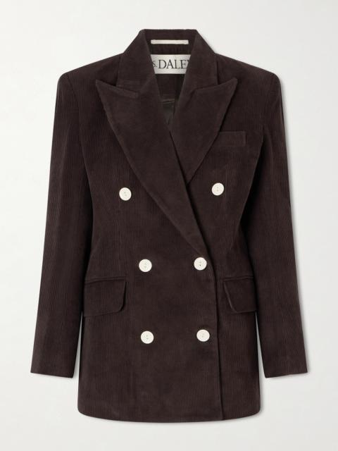 Eilidh Double-breasted Cotton-corduroy Blazer