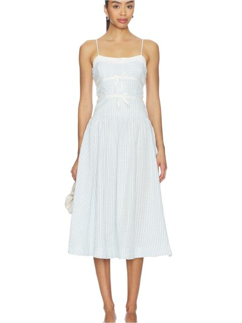 Georgia Gingham Midi Dress