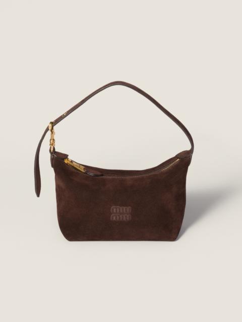 Suede pouch