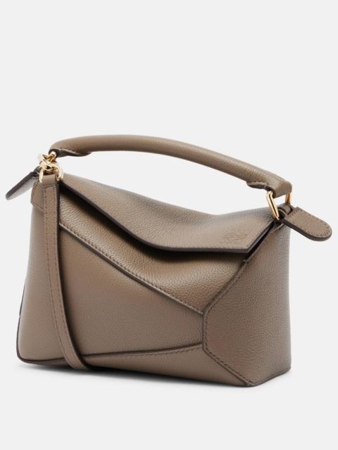Puzzle Edge Mini leather tote bag