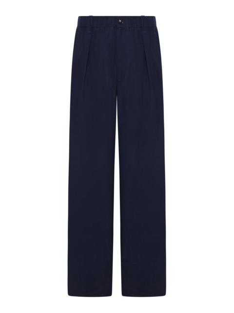 WIDE-LEG TAILORED LINEN TROUSERS