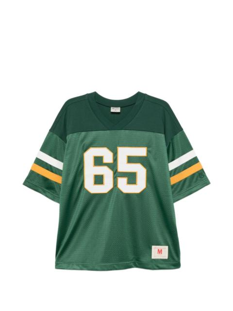 short-sleeve number-detail T-shirt