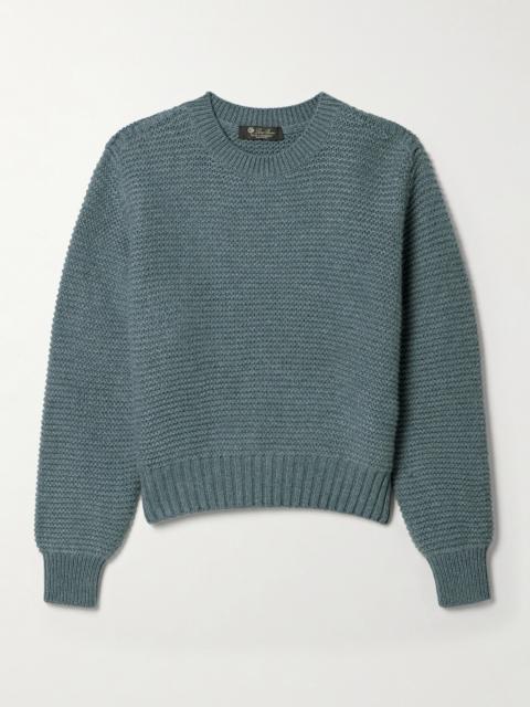 Ashi Cropped Ribbed Cashmere Sweater