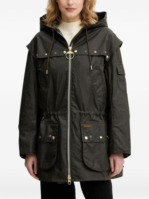 drawstring hooded jacket