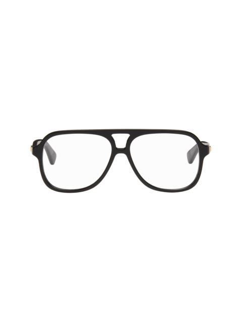Black Slim Ribbon Glasses