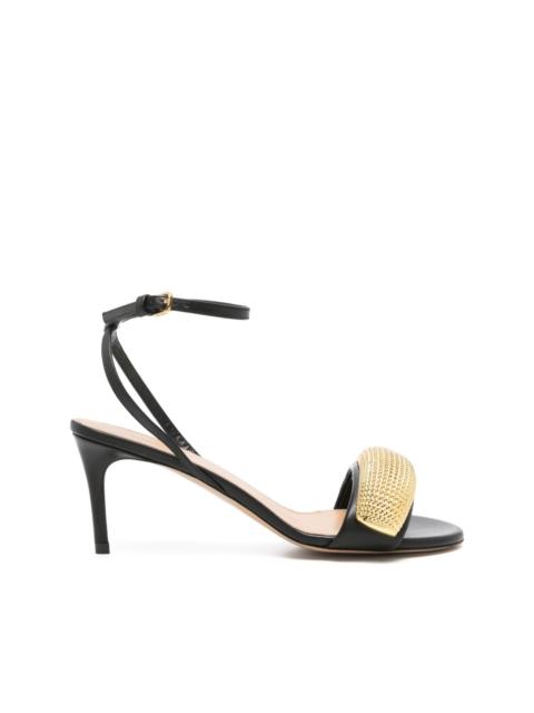 Poppy 70mm leather sandals