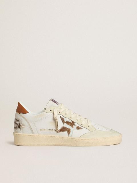 Ball Star with animal-print pony skin star and tobacco leather heel tab