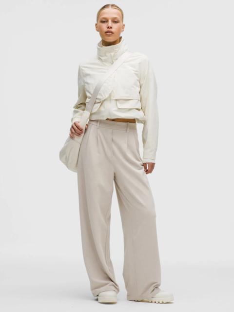 Daydrift High-Rise Wide-Leg Trouser Short *Herringbone