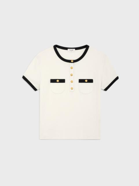 cropped t-shirt in cotton jersey