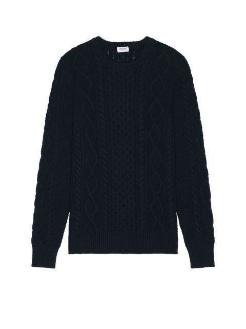 Wool Cable Knit Pescatore Sweater