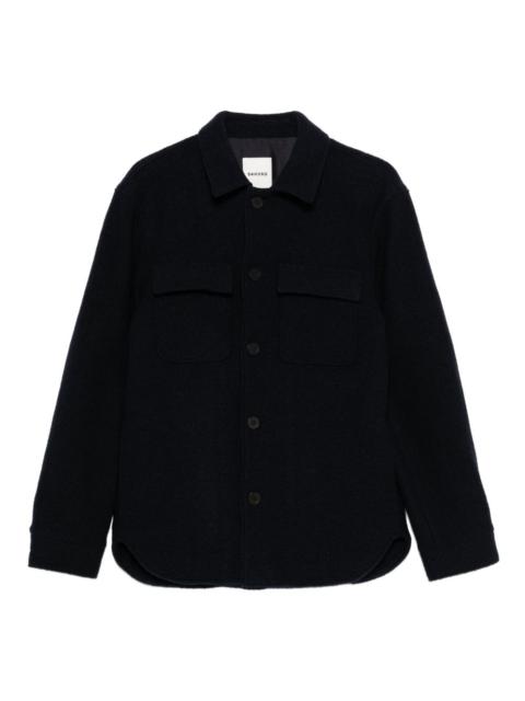 wool flap-pocket jacket