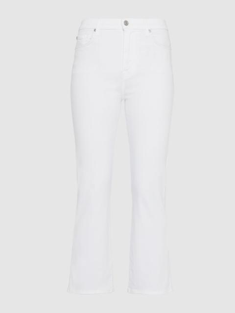 Slim Illusion High Waist Slim Kick in Luxe White