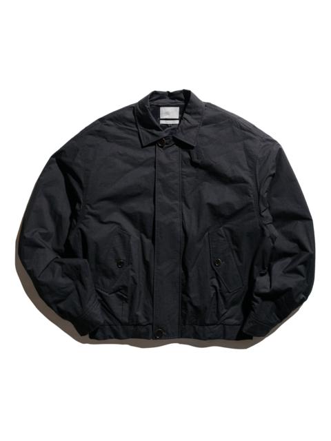 Padded Cotton Nylon Jumper Black