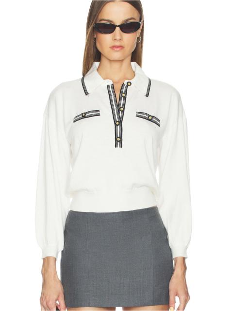 Malaki 3/4 Sleeve Collared Sweater