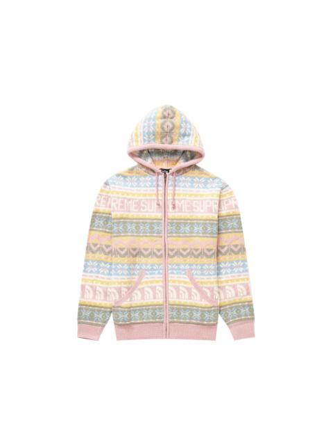 Supreme The North Face Zip Up Hooded Sweater Pink