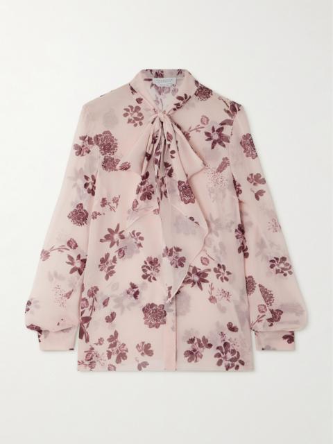 Shildon Pussy-bow Floral-print Silk-chiffon Blouse