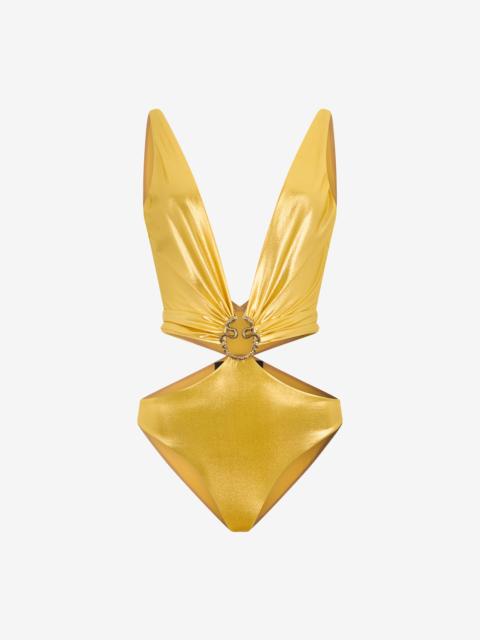 One-piece swimsuit with Serpentine detailing