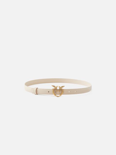 LOVE BIRDS THIN LEATHER BELT 2CM