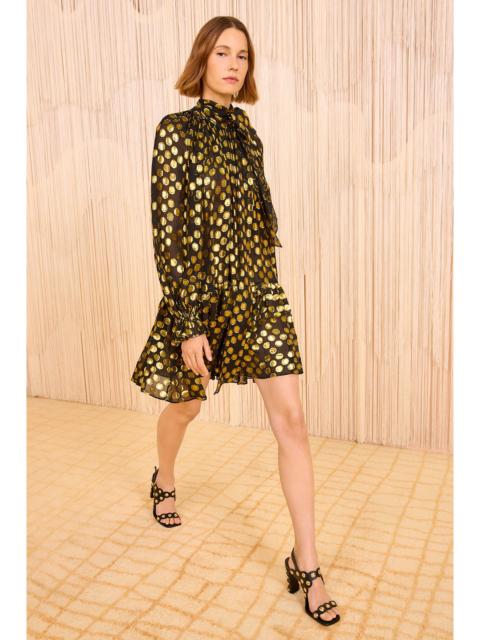 Loretta Silk Long Sleeve Mini Dress