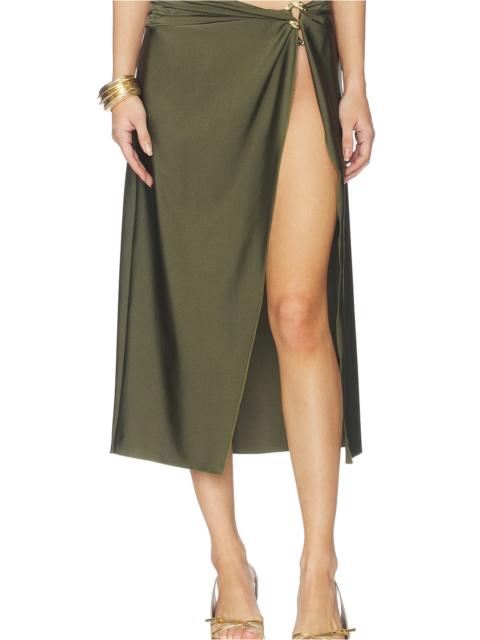Kora Wrap Midi Skirt