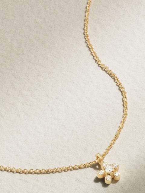 Petit Soleil Simple 18-karat Recycled Gold Diamond Necklace