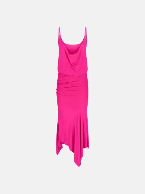 FUCHSIA MIDI DRESS