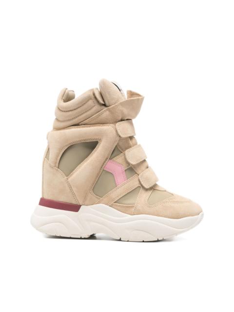 touch-straps platform ankle boots