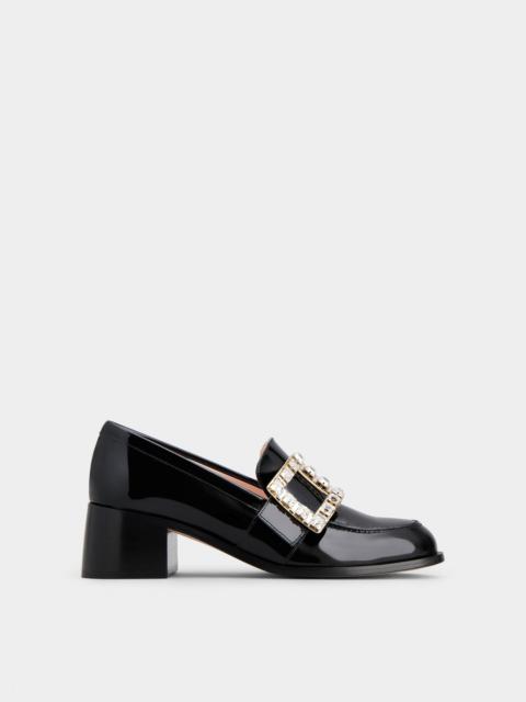 Viv' Rangers Strass Buckle Loafers in Patent Leather