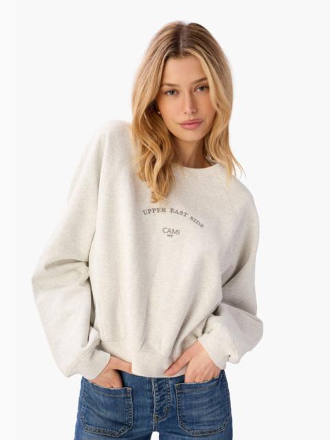 CAMI NYC UES SWEATSHIRT HEATHER GREY