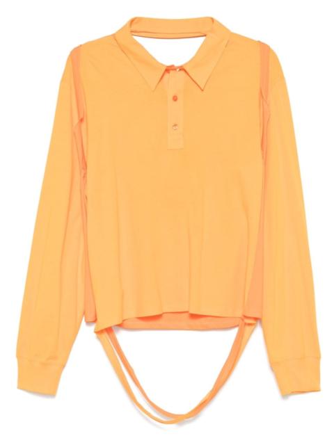 deconstructed polo shirt