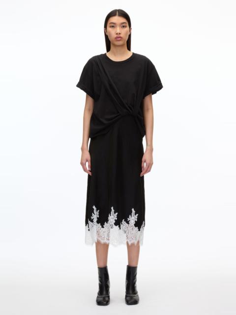 Draped T-Shirt Slip Combo Dress