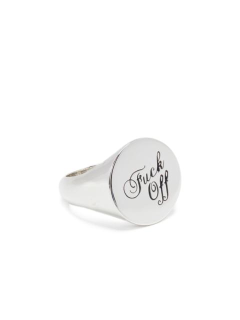 warm welcome signet ring