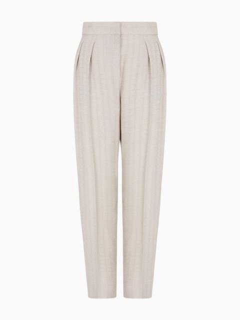 ARMURE VISCOSE DOUBLE-PLEAT TROUSERS