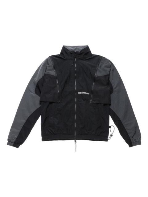 Men's Jordan Colorblock Detachable Zipper Long Sleeves Stand Collar Jacket Autumn Black DH3289-010