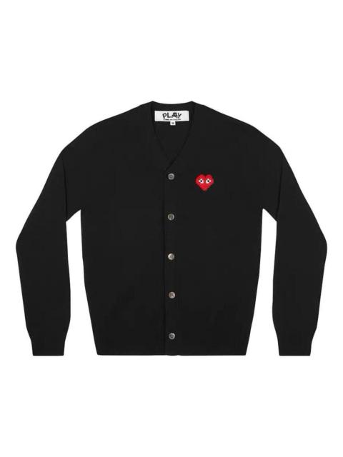 (WMNS) COMME des GARCONS PLAY Cardigan Invader Emblem 'Black' AZ-N083-051-1