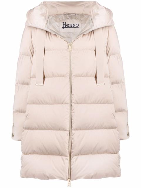 hooded padded coat