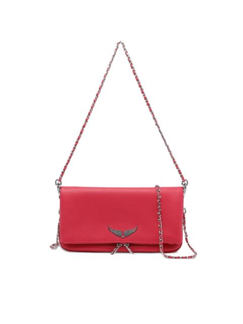 Rock leather cross body bag