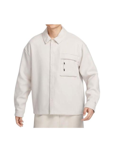 Nike Sportswear Tech Wool Shirt 'Grey' HF0133-104